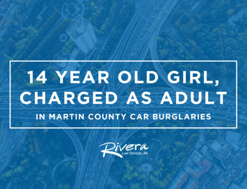 14-Year-Old Girl, Charged As Adult in Martin County Car Burglaries